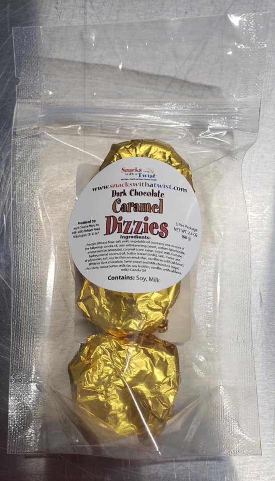 Dark Chocolate Caramel Dizzies - 3 Pack – Snacks with a Twist