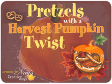 Harvest Pumpkin Pretzels with a Twist - 6 Ounce - Available until November 30